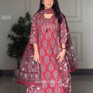 Experience comfort and style with our Cotton A-line Suit-perfectly tailored