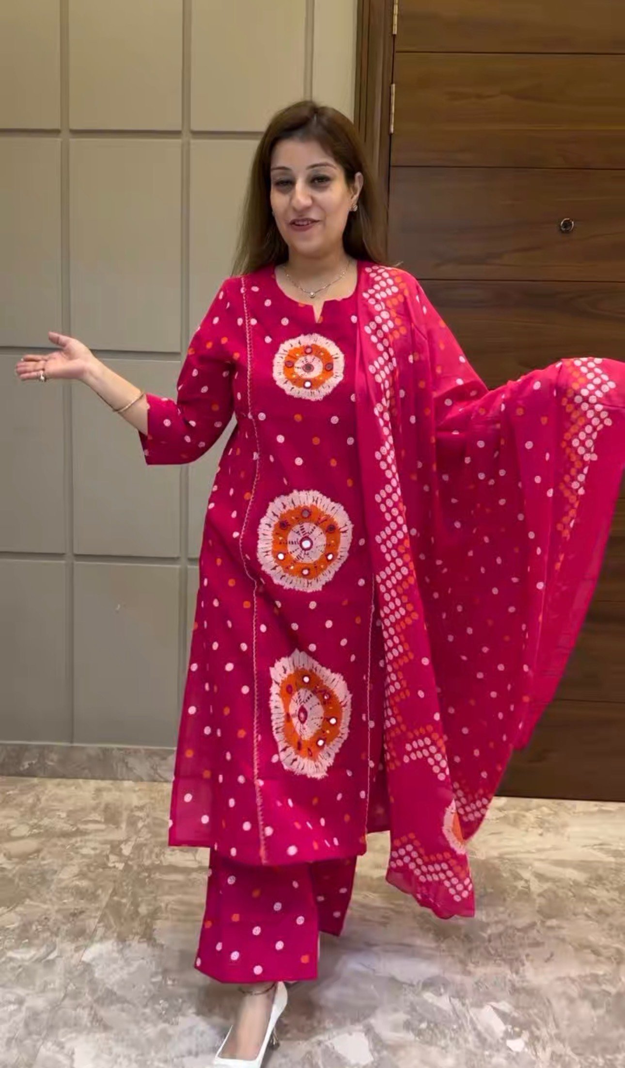 Pistaa Women Printed Regular PureN Cotton Kurta