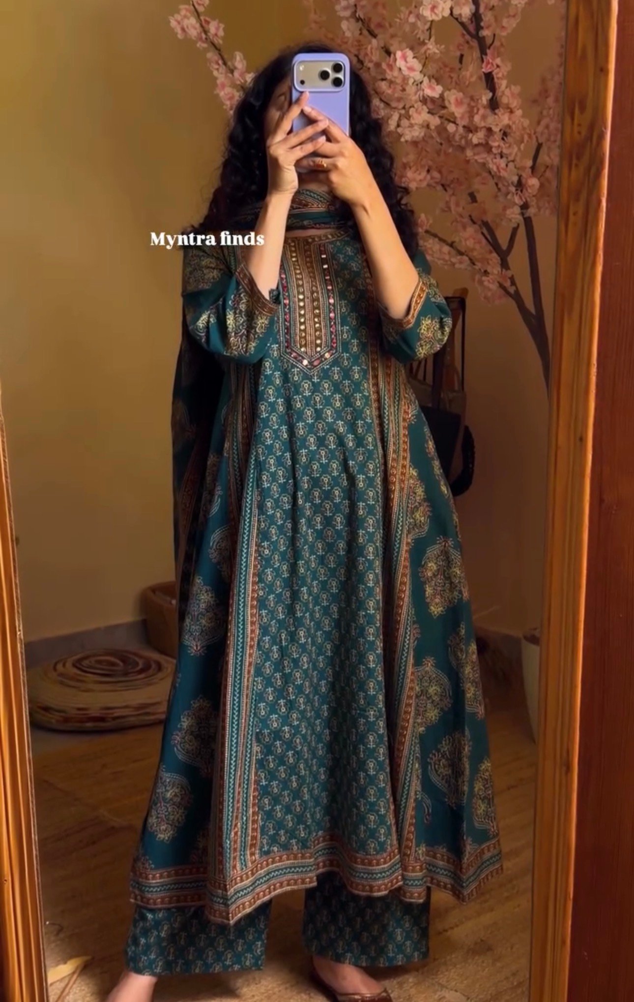Women Ethnic Motifs Printed Regular Pure Cotton Kurta with Trousers & With Dupatta - Image 2